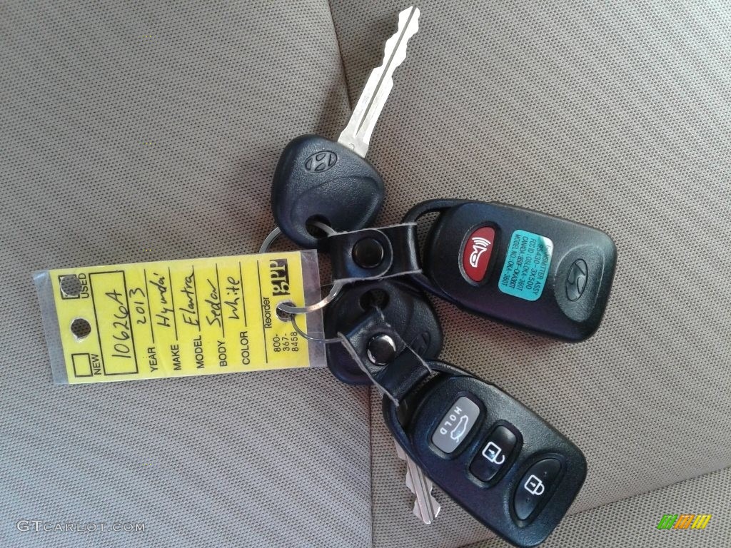2013 Elantra GLS - Shimmering White / Beige photo #24