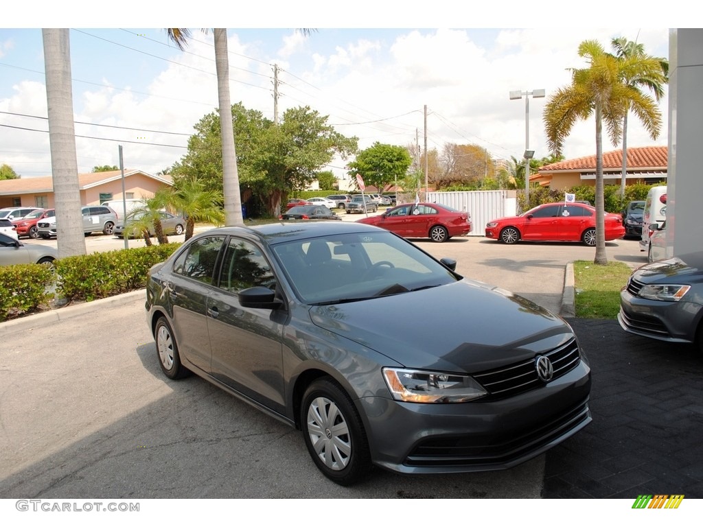 2016 Jetta S - Platinum Grey Metallic / Titan Black photo #1