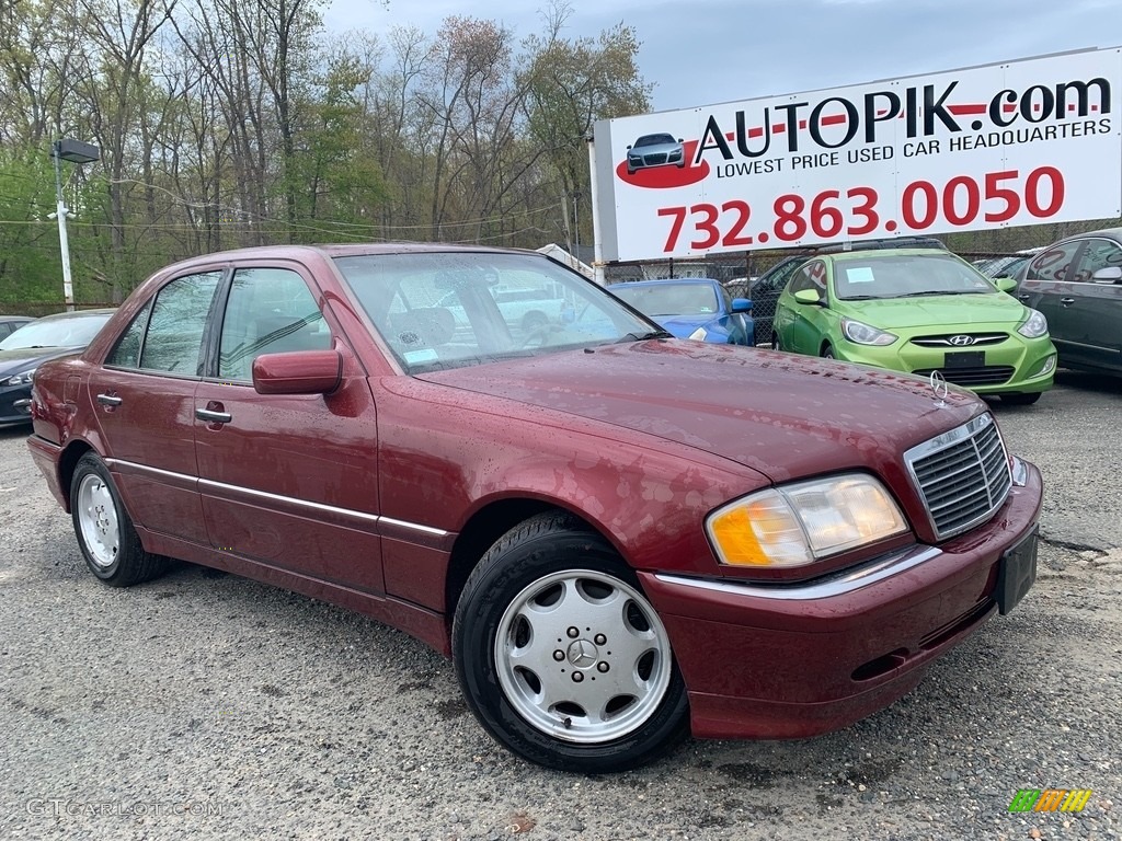 1999 C 230 Kompressor Sedan - Bordeaux Red Metallic / Black photo #1