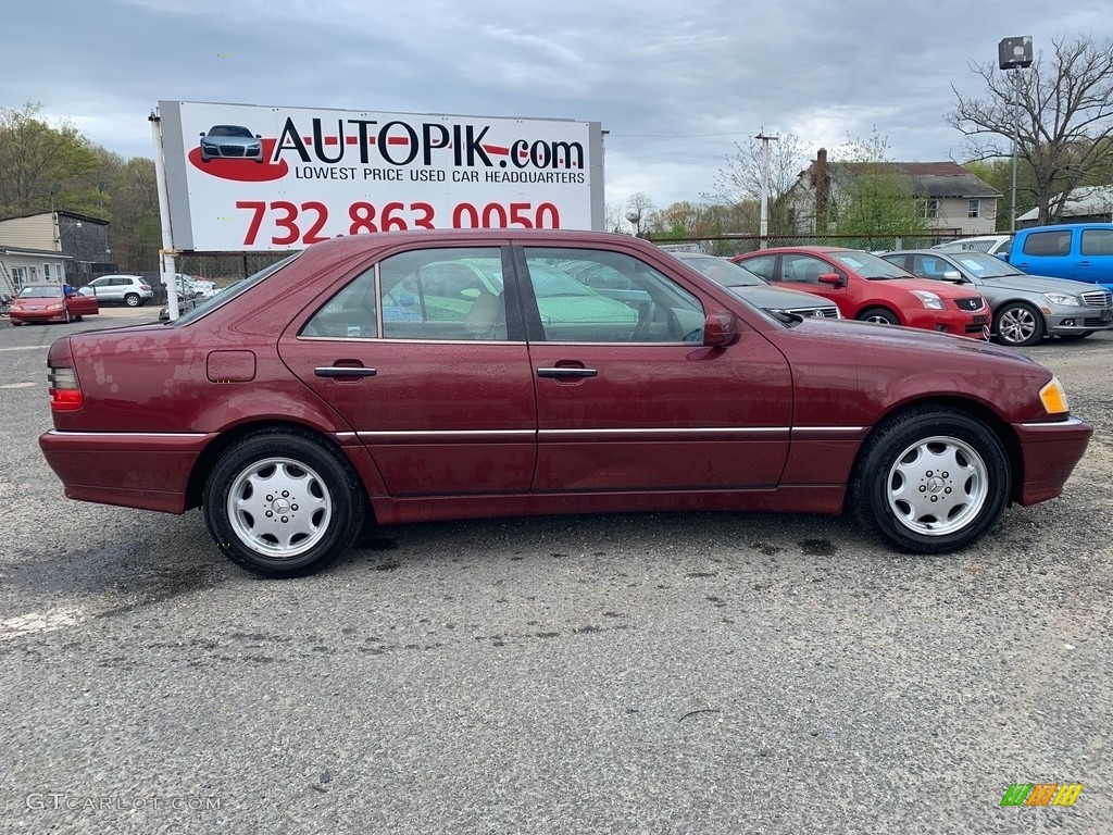1999 C 230 Kompressor Sedan - Bordeaux Red Metallic / Black photo #2