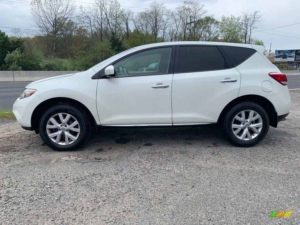 2011 Murano S AWD - Glacier White Pearl / Black photo #6