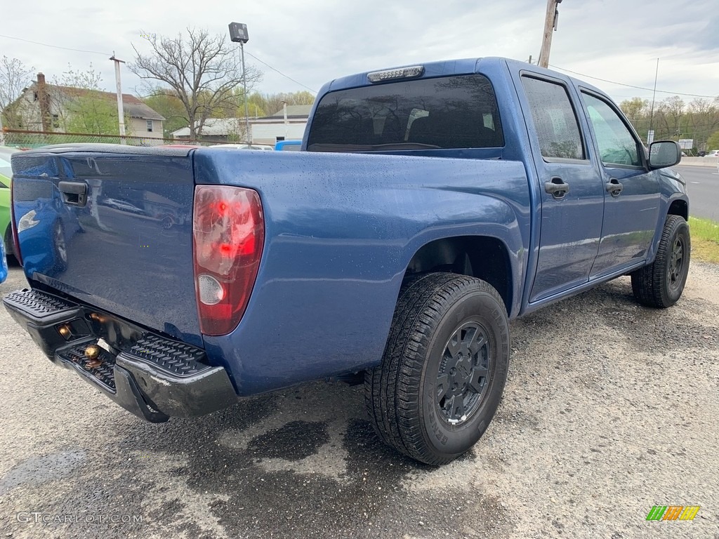2005 Colorado LS Crew Cab 4x4 - Superior Blue Metallic / Medium Dark Pewter photo #3