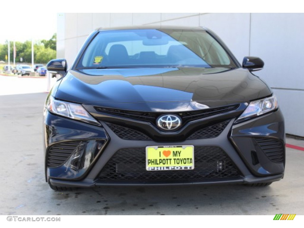 2019 Camry SE - Midnight Black Metallic / Black photo #3
