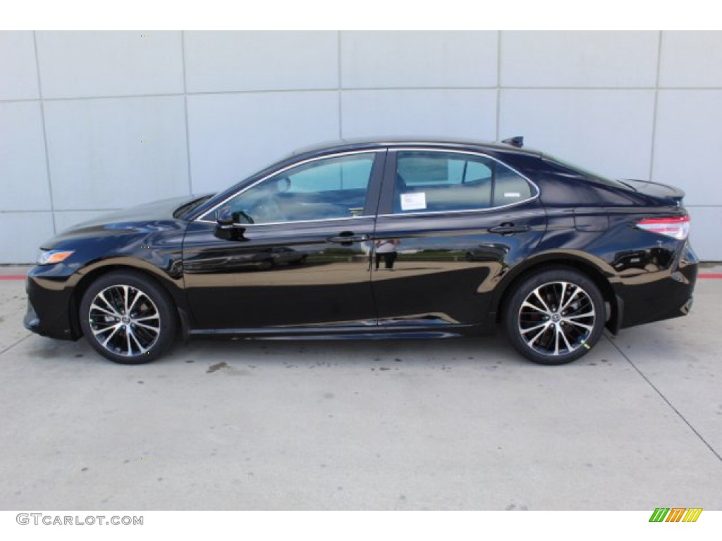 2019 Camry SE - Midnight Black Metallic / Black photo #7