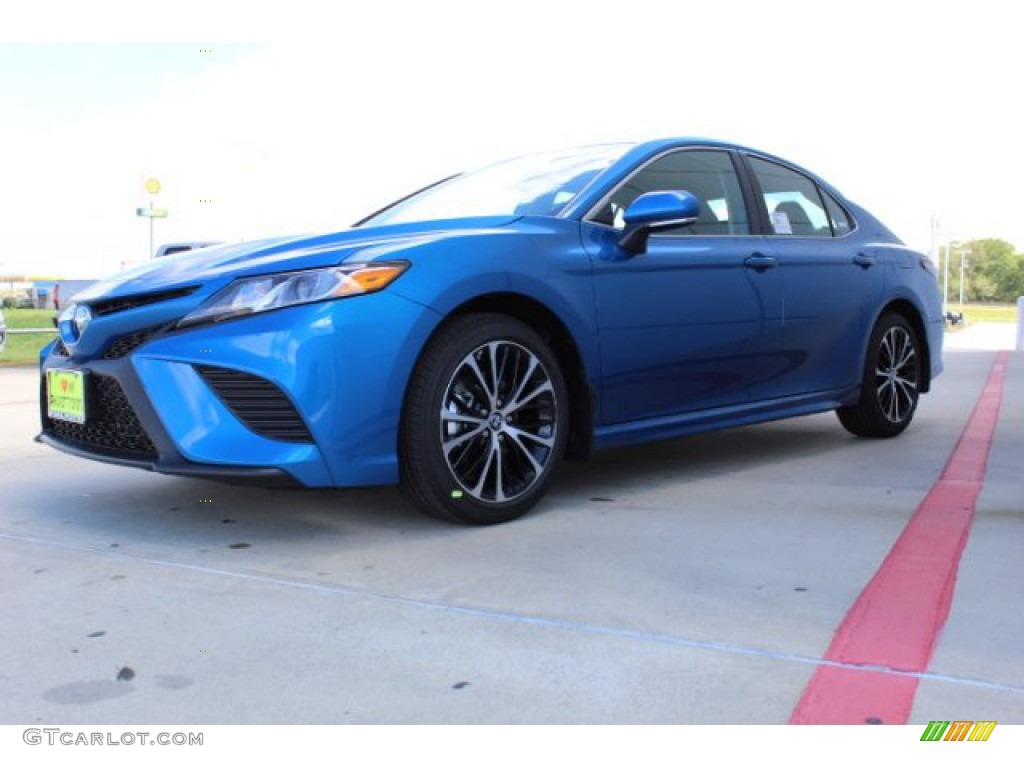 2019 Camry SE - Blue Streak Metallic / Black photo #4