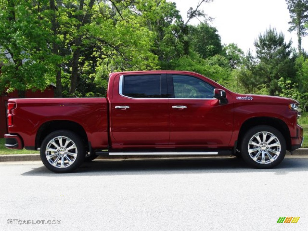 Cajun Red Tintcoat 2019 Chevrolet Silverado 1500 High Country Crew Cab 4WD Exterior Photo #133097196