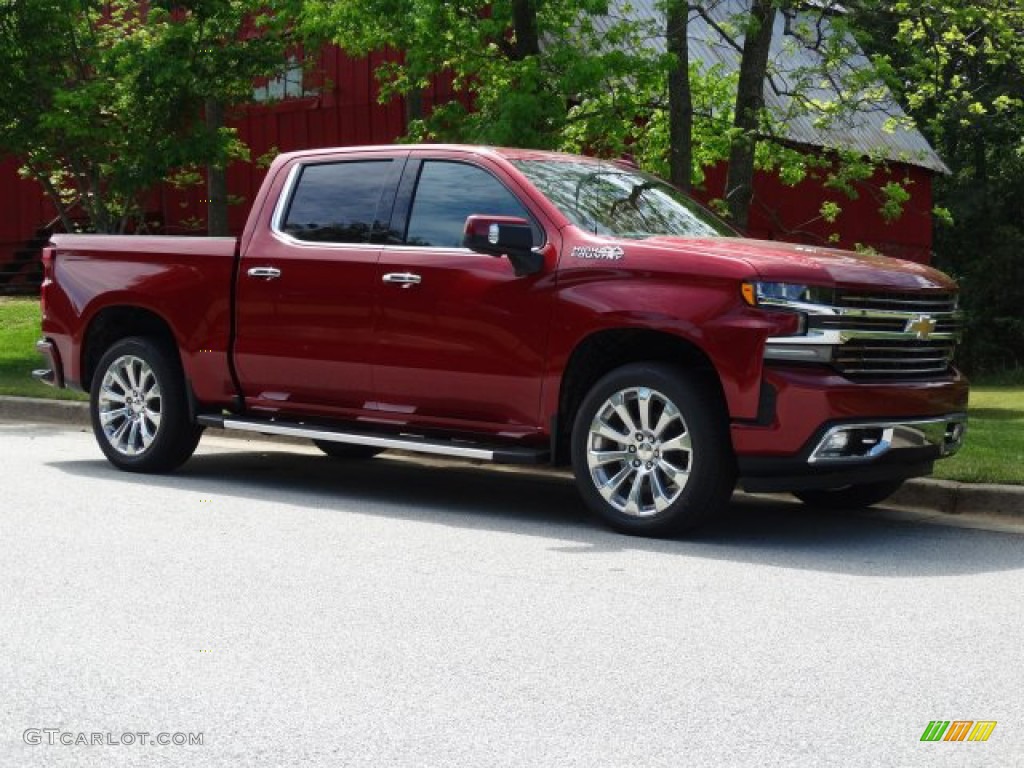 Cajun Red Tintcoat 2019 Chevrolet Silverado 1500 High Country Crew Cab 4WD Exterior Photo #133097220