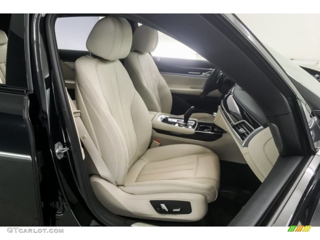 2019 7 Series 740i Sedan - Black Sapphire Metallic / Ivory White photo #6