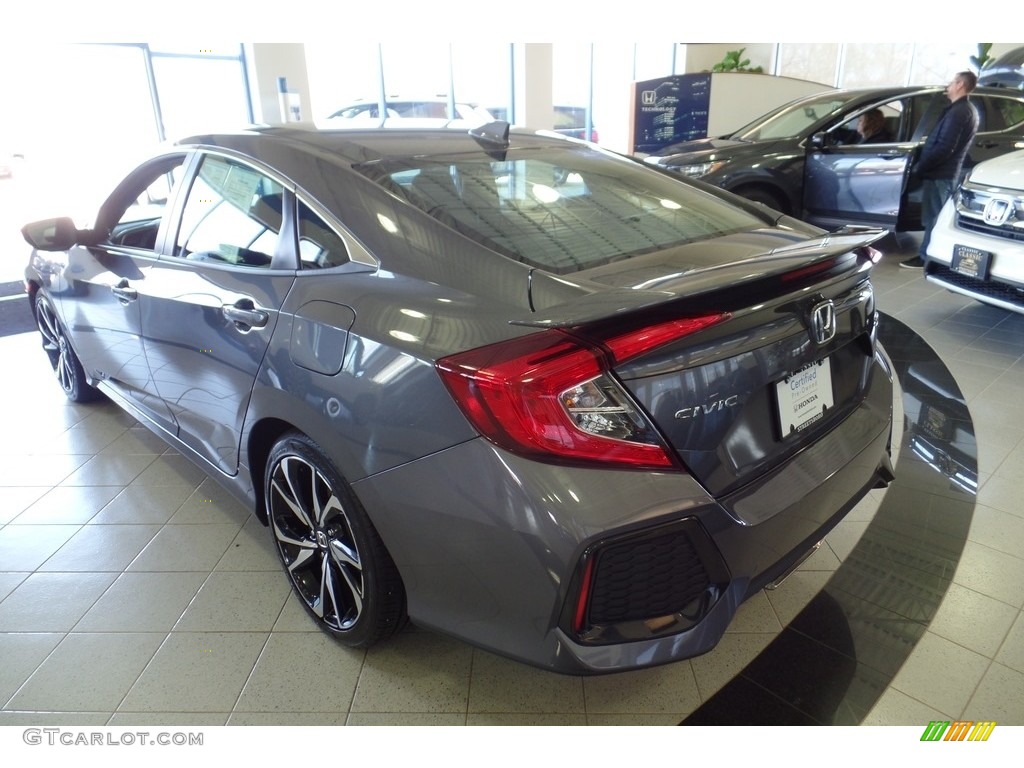 2018 Civic Si Sedan - Modern Steel Metallic / Black photo #10