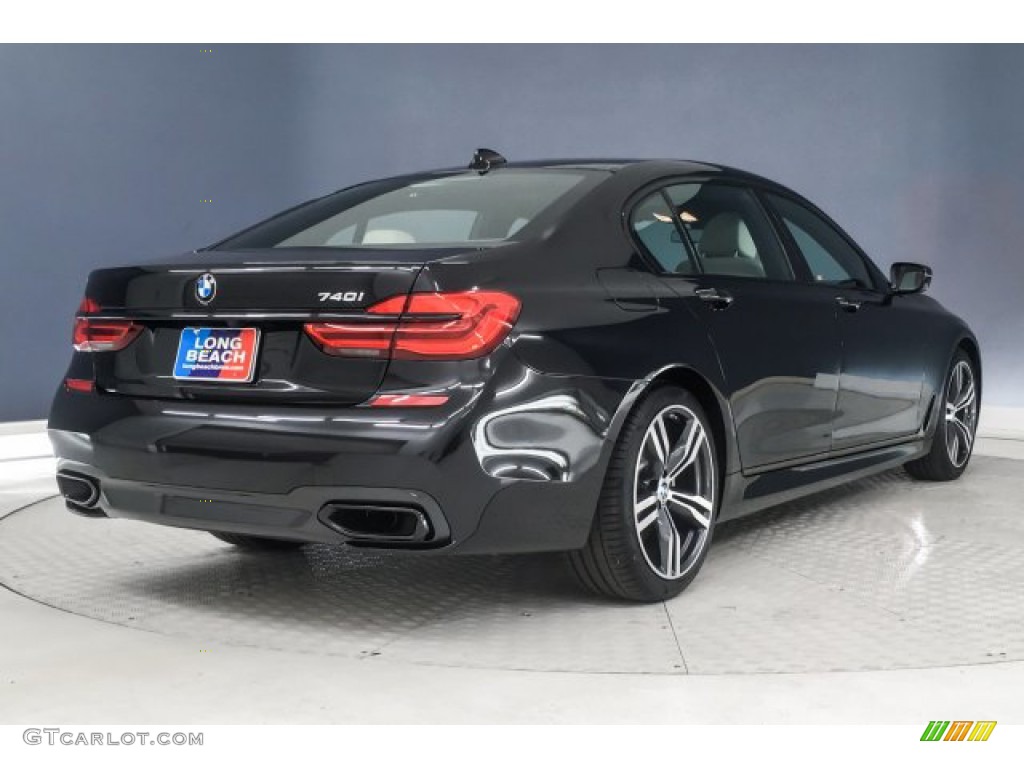 2019 7 Series 740i Sedan - Black Sapphire Metallic / Ivory White photo #17