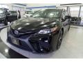 2018 Midnight Black Metallic Toyota Camry SE  photo #1