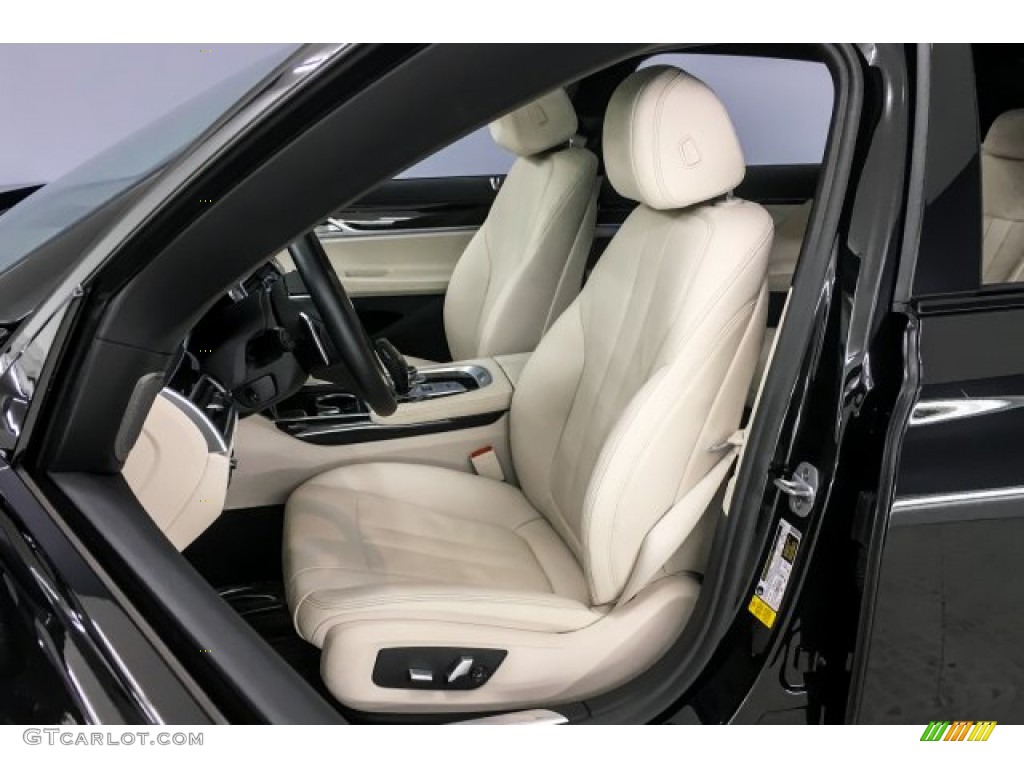 2019 7 Series 740i Sedan - Black Sapphire Metallic / Ivory White photo #33