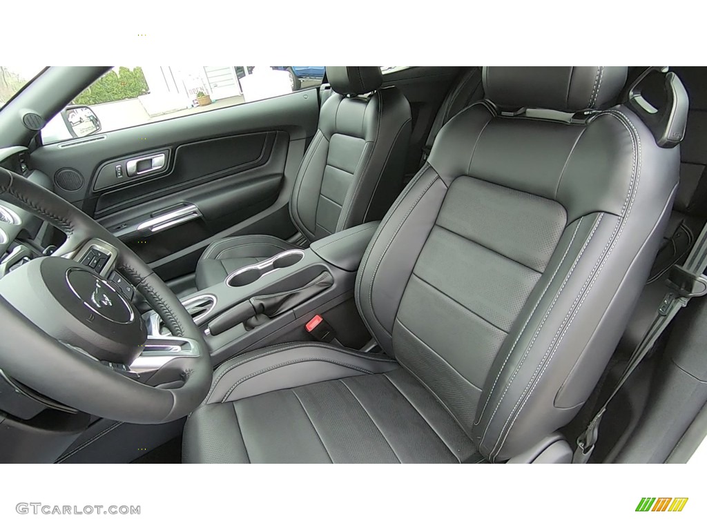 Ebony Interior 2019 Ford Mustang GT Premium Convertible Photo #133099734