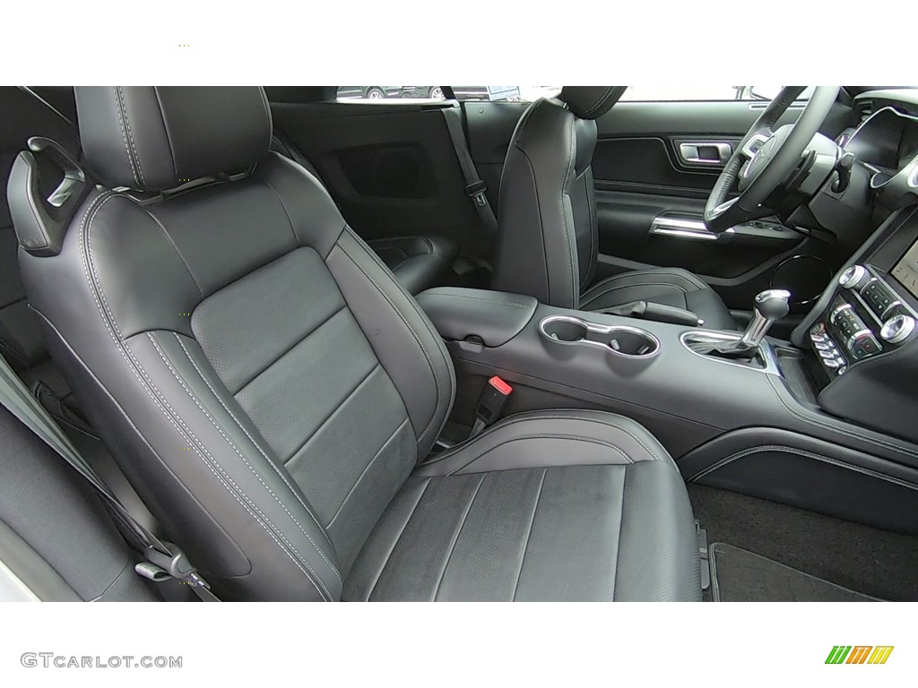 Ebony Interior 2019 Ford Mustang GT Premium Convertible Photo #133099956