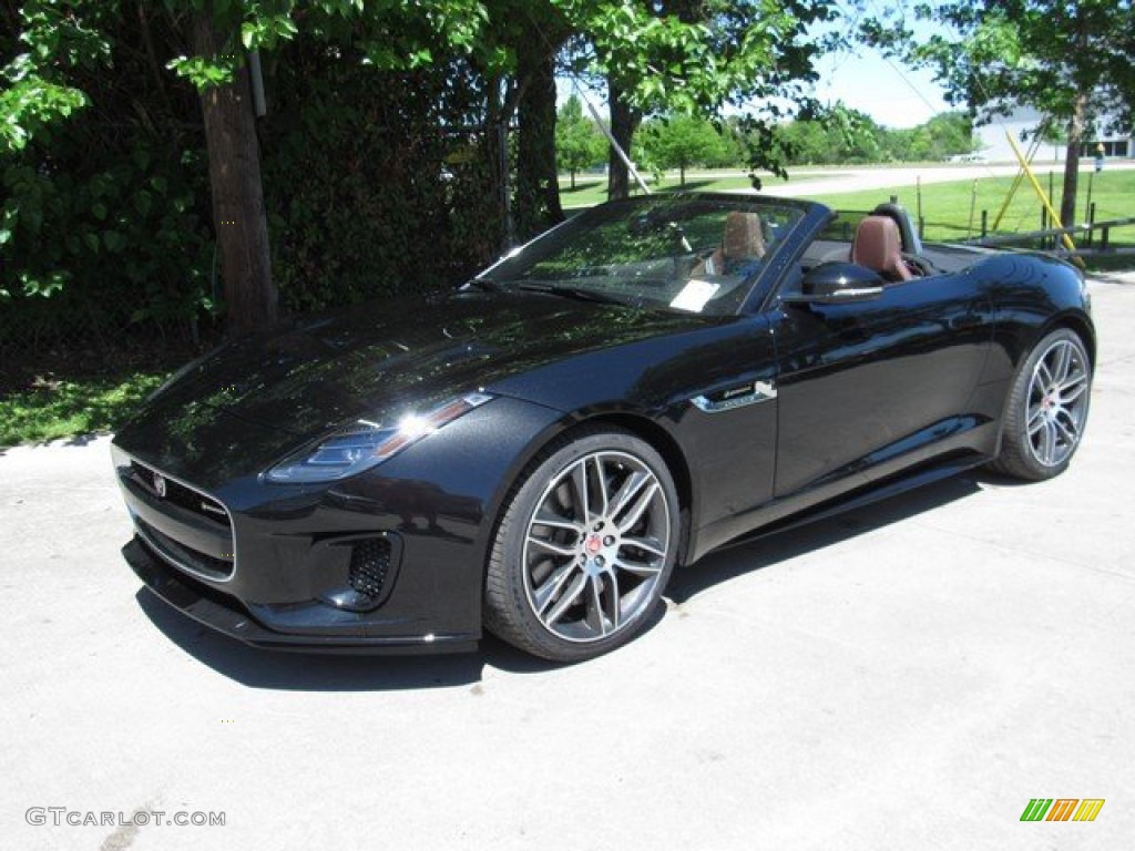 Santorini Black Metallic 2020 Jaguar F-TYPE R-Dynamic Convertible Exterior Photo #133100403