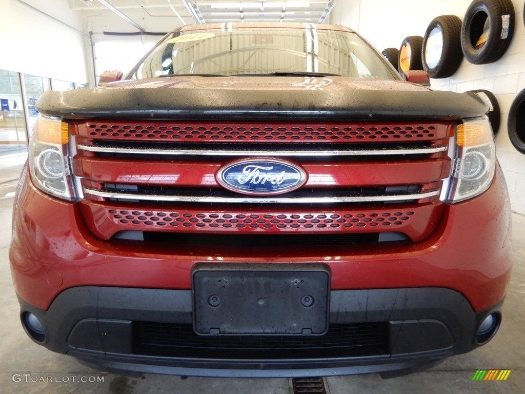 2014 Explorer Limited 4WD - Ruby Red / Medium Light Stone photo #11