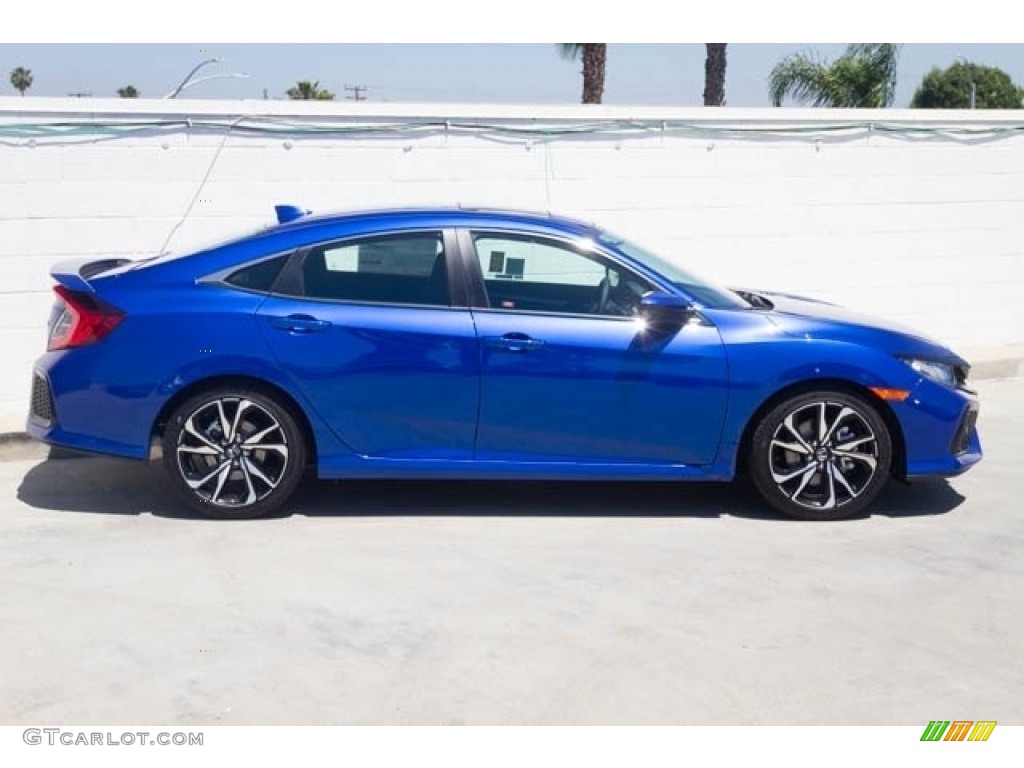 Agean Blue Metallic 2019 Honda Civic Si Sedan Exterior Photo #133106035