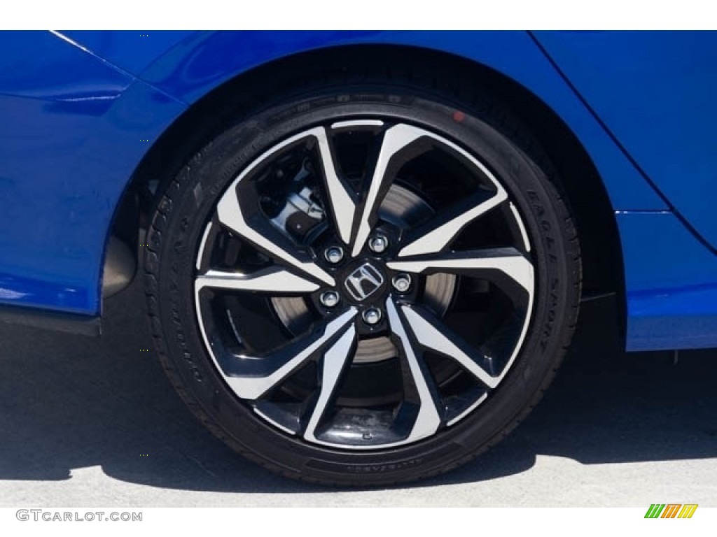 2019 Civic Si Sedan - Agean Blue Metallic / Black photo #10