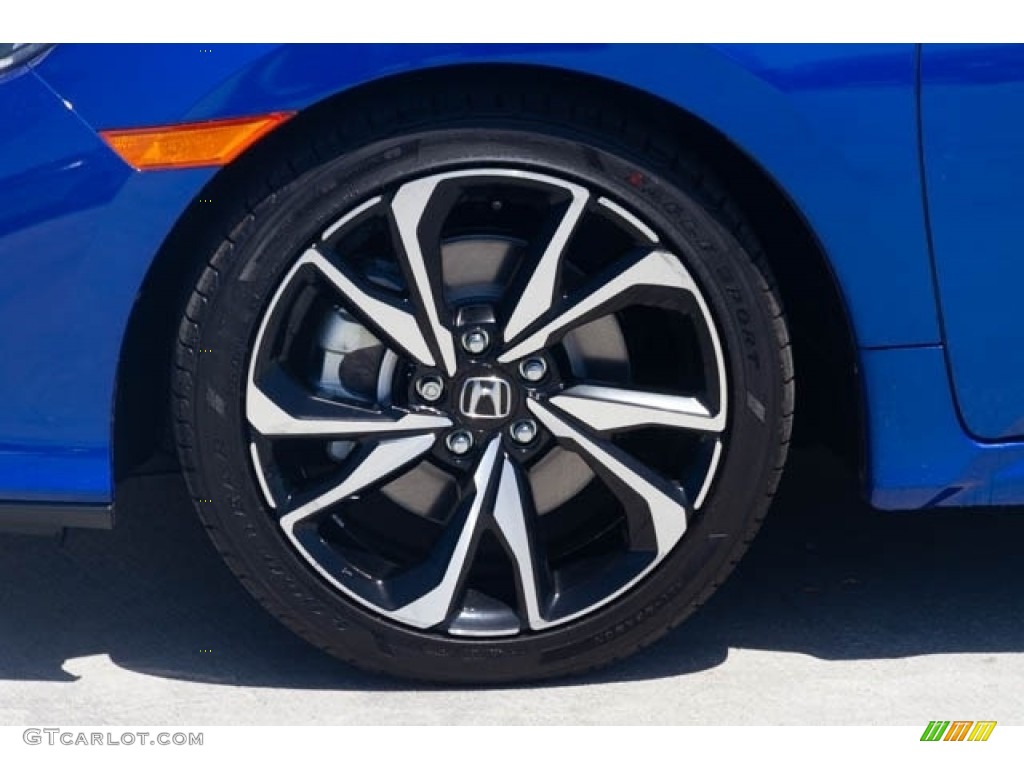 2019 Civic Si Sedan - Agean Blue Metallic / Black photo #12