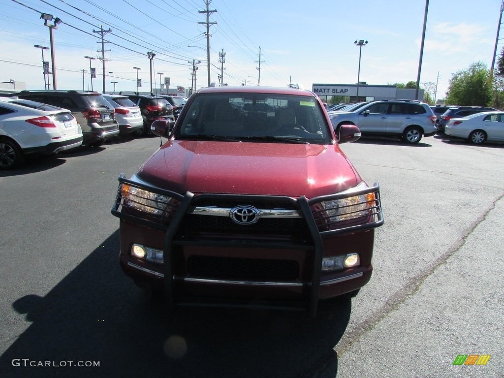 2012 4Runner SR5 4x4 - Salsa Red Pearl / Sand Beige Leather photo #3