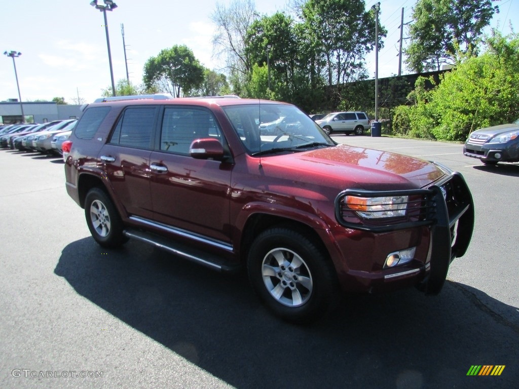 2012 4Runner SR5 4x4 - Salsa Red Pearl / Sand Beige Leather photo #4