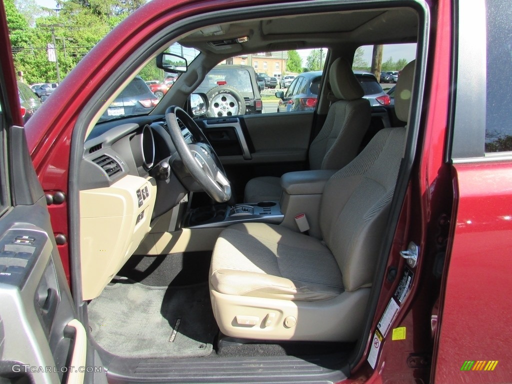 2012 4Runner SR5 4x4 - Salsa Red Pearl / Sand Beige Leather photo #12