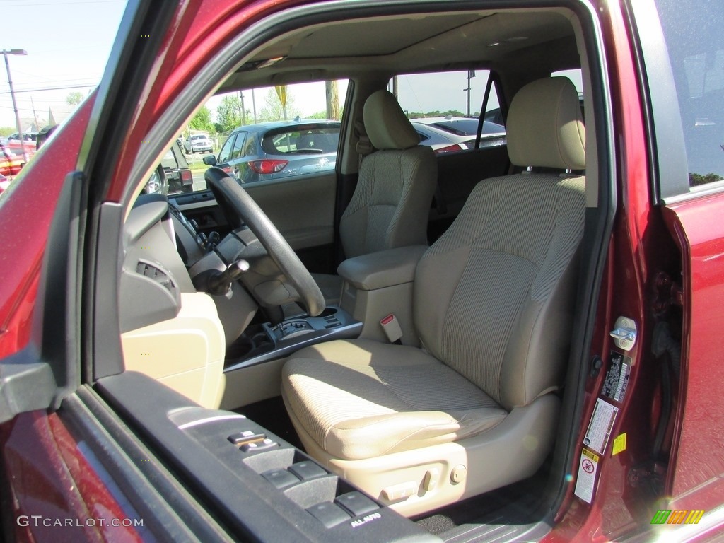 2012 4Runner SR5 4x4 - Salsa Red Pearl / Sand Beige Leather photo #15