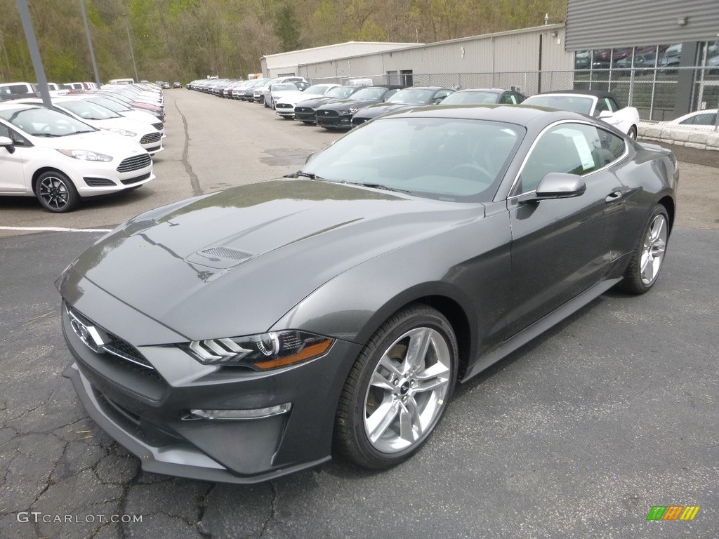 2019 Mustang EcoBoost Premium Fastback - Magnetic / Ebony w/Alcantara photo #5