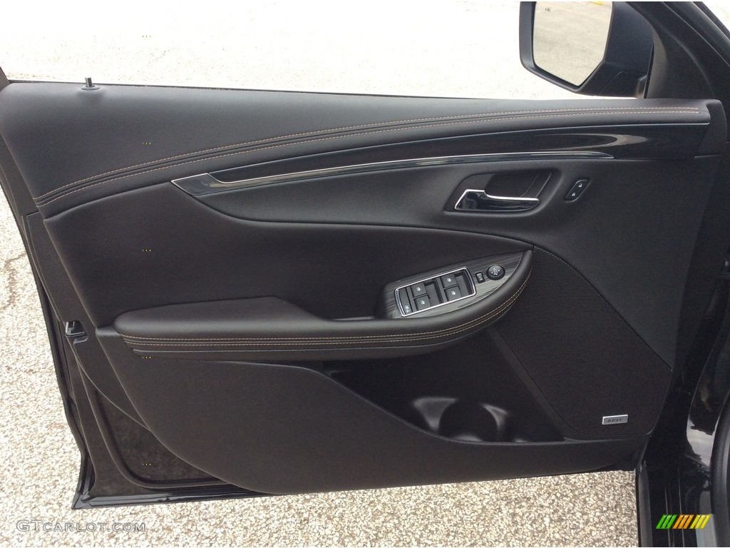 2019 Chevrolet Impala Premier Jet Black Door Panel Photo #133110317