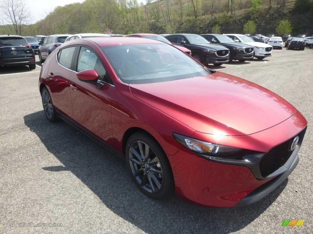 2019 MAZDA3 Hatchback AWD - Soul Red Crystal Metallic / Black photo #3