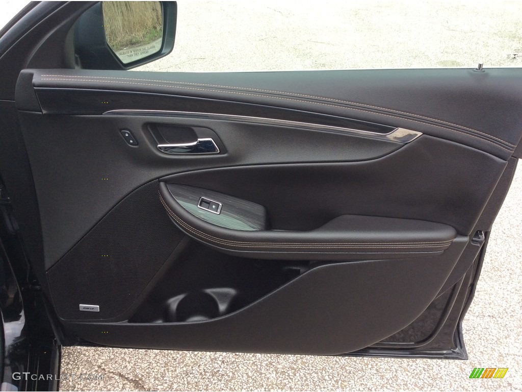2019 Chevrolet Impala Premier Jet Black Door Panel Photo #133110572