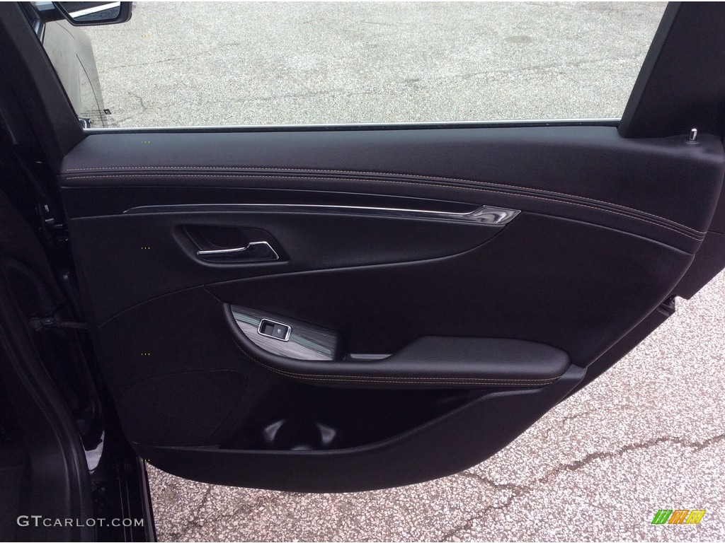 2019 Chevrolet Impala Premier Jet Black Door Panel Photo #133110611