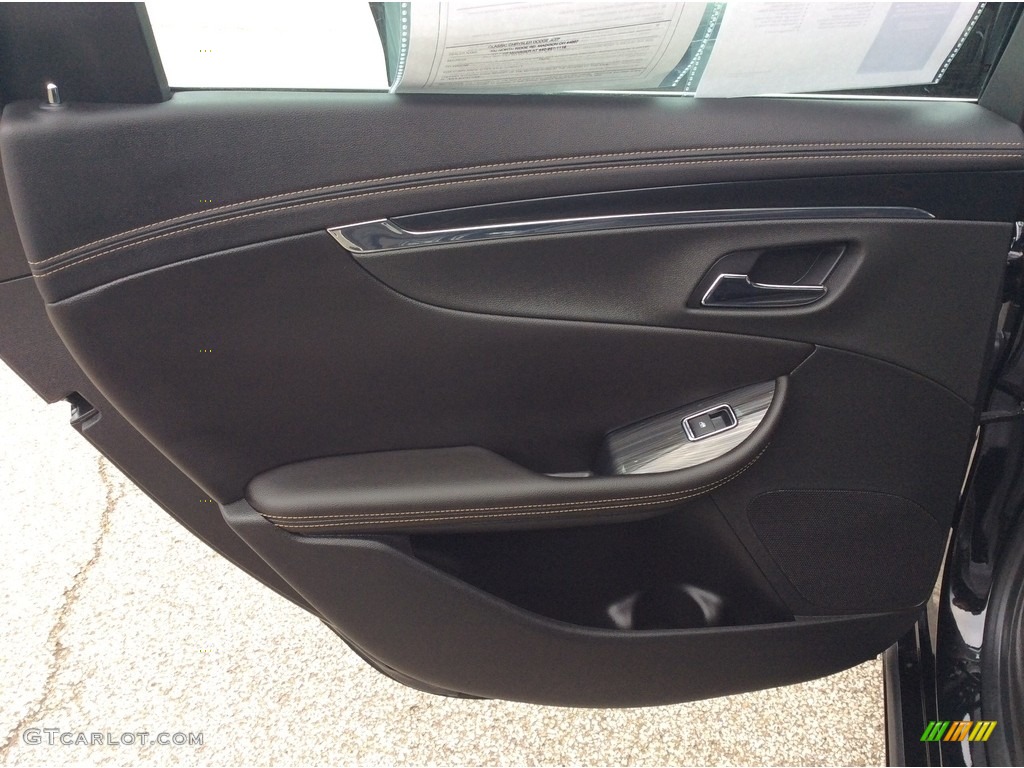 2019 Chevrolet Impala Premier Jet Black Door Panel Photo #133110635