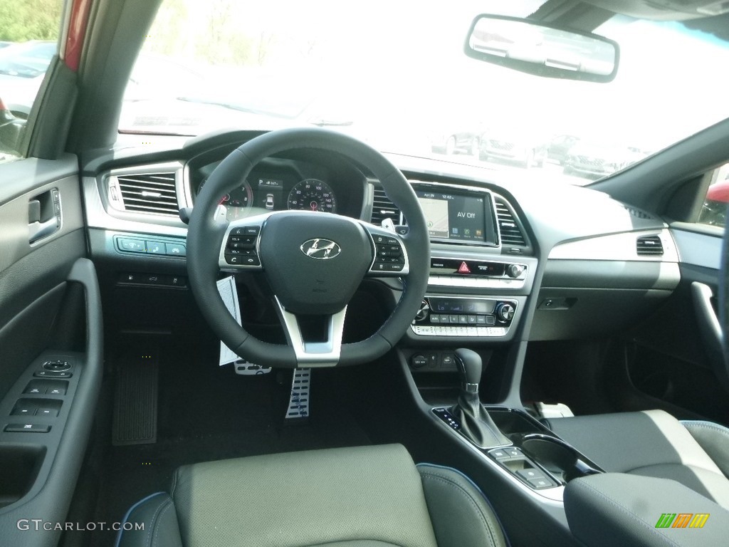Black Interior 2019 Hyundai Sonata Limited Photo #133111052