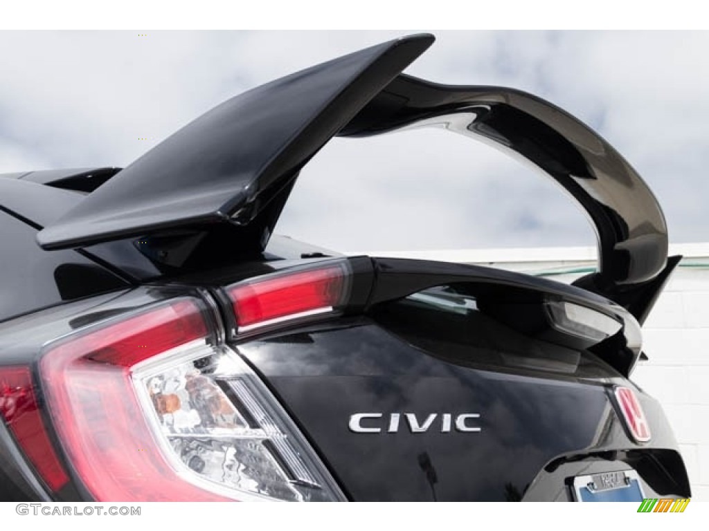 2019 Civic Type R - Crystal Black Pearl / Black/Red photo #3