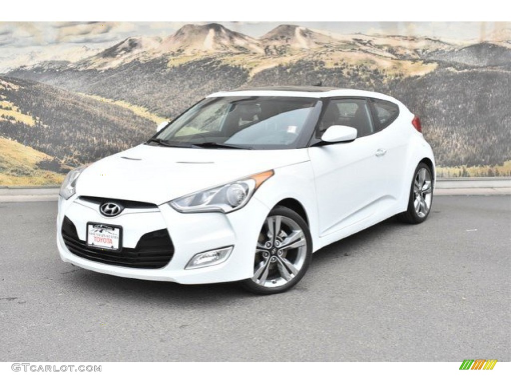 2012 Veloster  - Century White / Black/Red photo #5