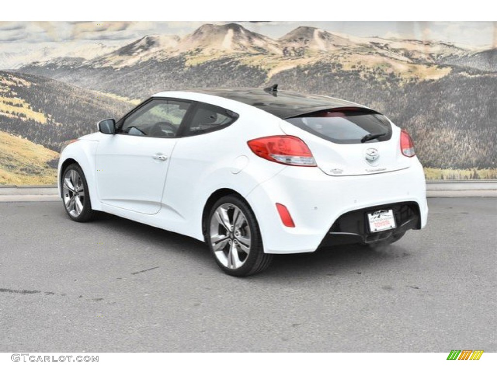 2012 Veloster  - Century White / Black/Red photo #7