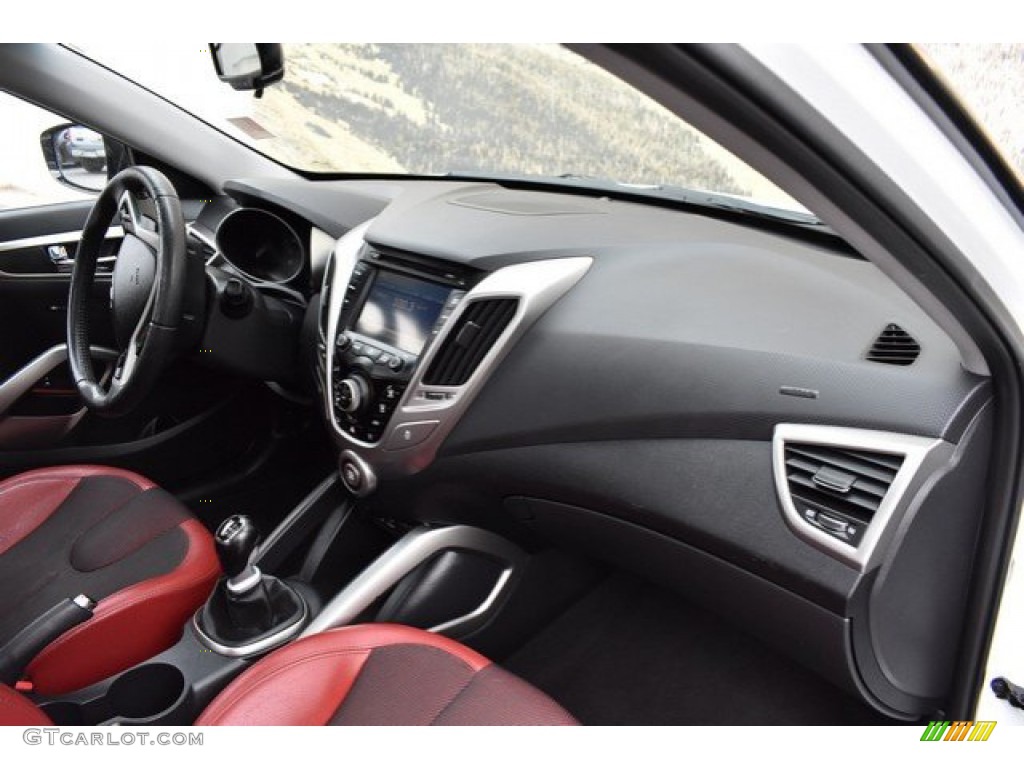 2012 Veloster  - Century White / Black/Red photo #17
