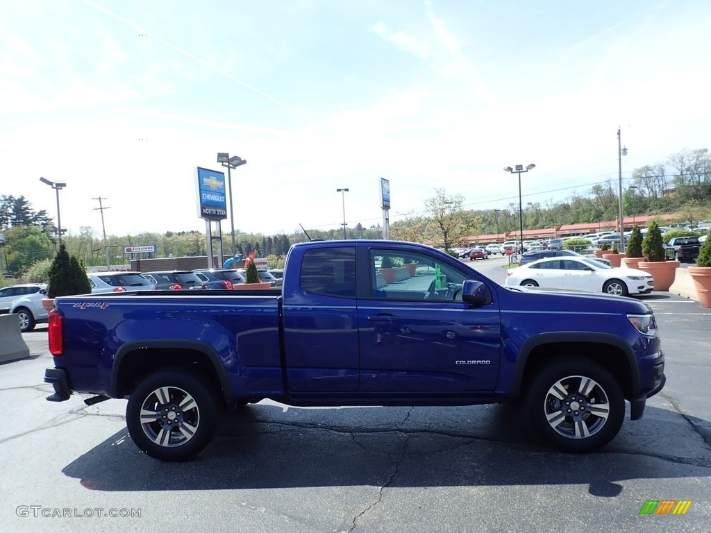 2017 Colorado WT Extended Cab 4x4 - Laser Blue Metallic / Jet Black/­Dark Ash photo #9