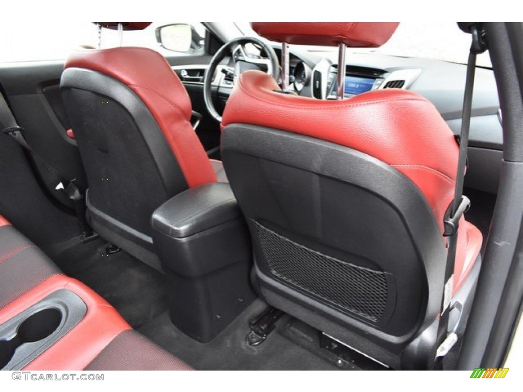 2012 Veloster  - Century White / Black/Red photo #21