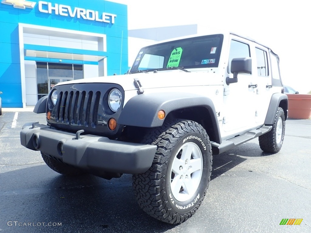 2009 Wrangler Unlimited X 4x4 - Stone White / Dark Slate Gray/Medium Slate Gray photo #2