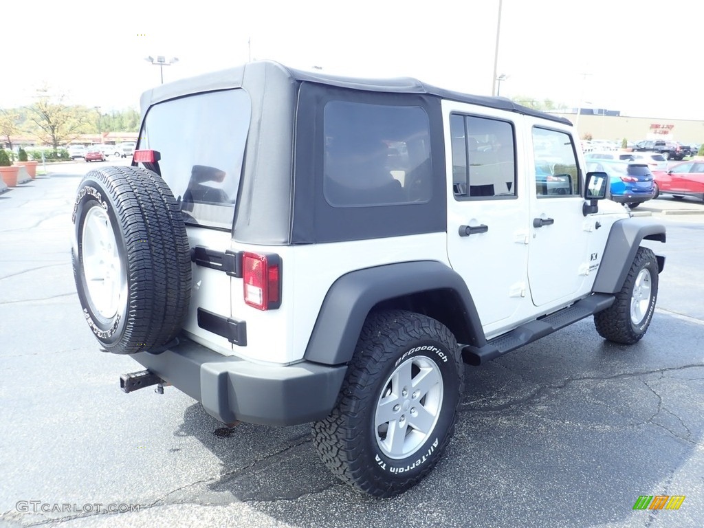2009 Wrangler Unlimited X 4x4 - Stone White / Dark Slate Gray/Medium Slate Gray photo #7