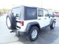 2009 Stone White Jeep Wrangler Unlimited X 4x4  photo #7