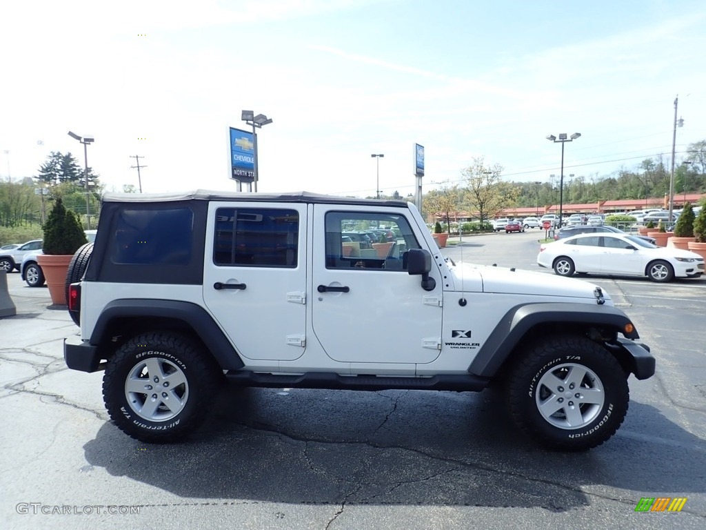 2009 Wrangler Unlimited X 4x4 - Stone White / Dark Slate Gray/Medium Slate Gray photo #8