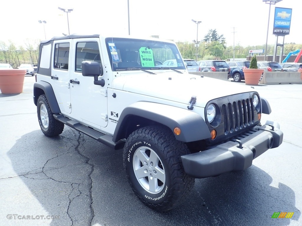 2009 Wrangler Unlimited X 4x4 - Stone White / Dark Slate Gray/Medium Slate Gray photo #9