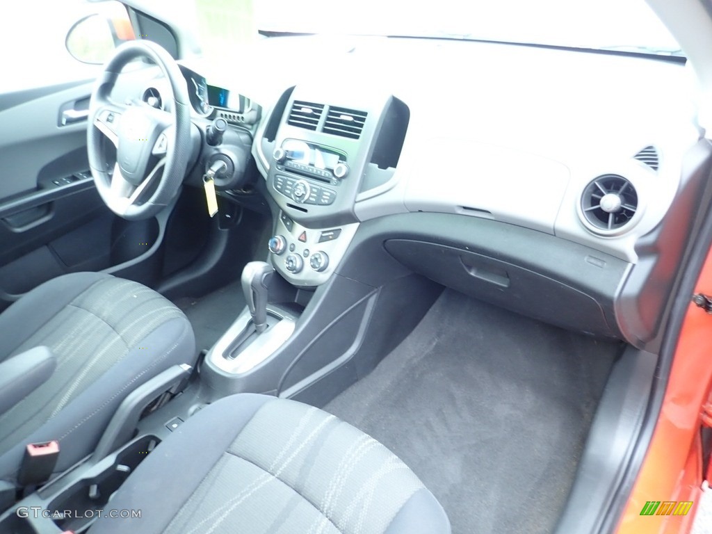 2012 Sonic LT Sedan - Inferno Orange Metallic / Jet Black/Dark Titanium photo #16