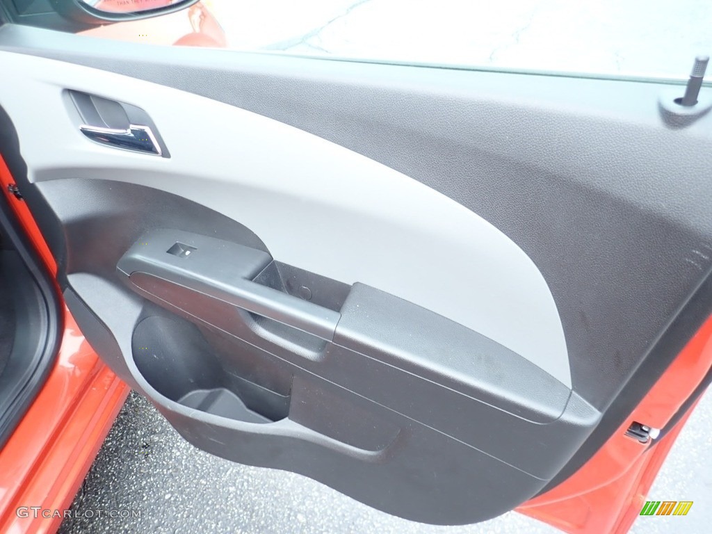 2012 Sonic LT Sedan - Inferno Orange Metallic / Jet Black/Dark Titanium photo #17