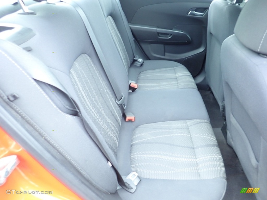 2012 Sonic LT Sedan - Inferno Orange Metallic / Jet Black/Dark Titanium photo #18