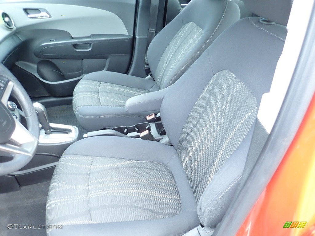 2012 Sonic LT Sedan - Inferno Orange Metallic / Jet Black/Dark Titanium photo #20