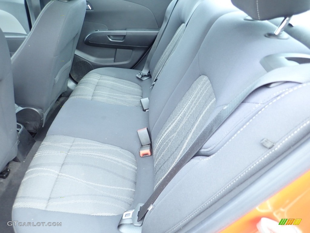 2012 Sonic LT Sedan - Inferno Orange Metallic / Jet Black/Dark Titanium photo #21